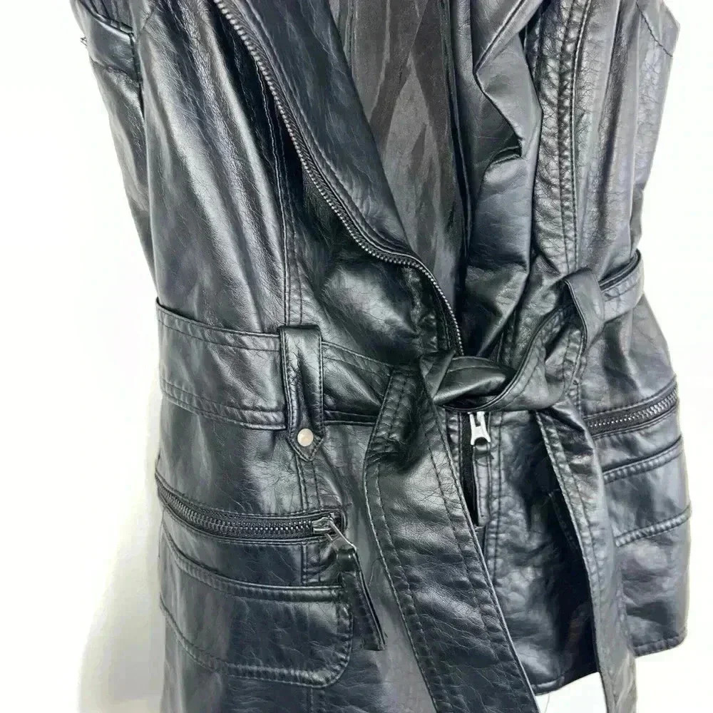 vintage therapy leather vest small - Picture 5 of 13